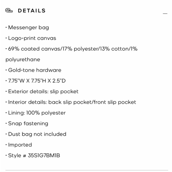 Michael Kors, Briley small messenger, Crossbody bag in brown with tan strap, new - Picture 6 of 11